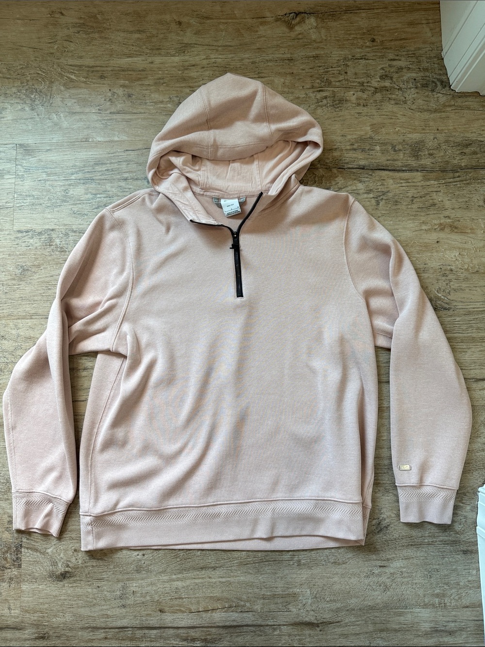 Men's Pale Pink Nike Quarter-Zip Hoodie Sweater